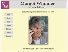 Tablet Screenshot of margot-wimmer.de